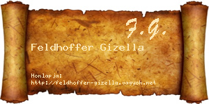 Feldhoffer Gizella névjegykártya
