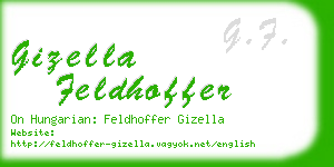 gizella feldhoffer business card